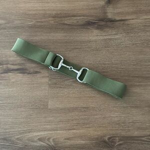 🐴 Woman's Green Elastic Snaffle Bit Belt - Adjustable. One size 🐴